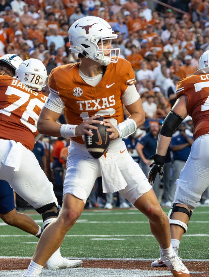 Arch Manning playing college football for Texas